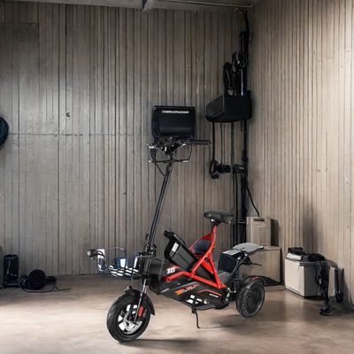 Электрический скутер с двойными бесстыковыми моторами и стальной рамой 48V500W * 2 литийные батареи