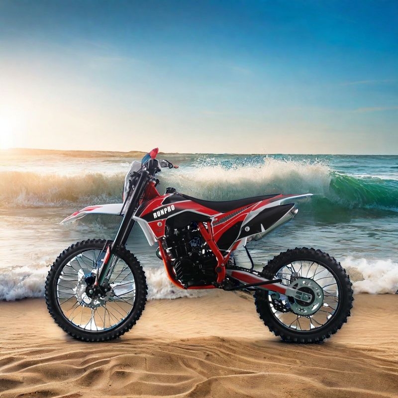 Гидравлический дисковый тормоз 250cc газовый грязный велосипед для взрослых RUNPRO 4 удар 21'18' шины