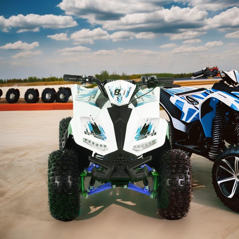 Kids Electric ATV Quad Bike с колесной базой 600-1000 мм и общим размером 1250x760x800 мм